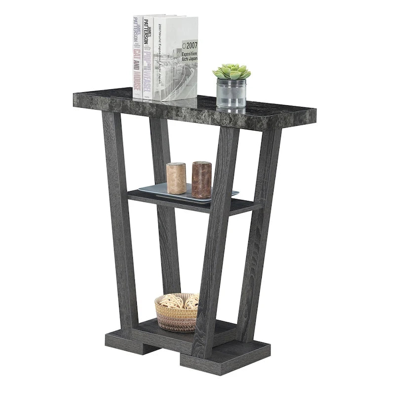 Convenience Concepts Newport V Tavolo Consolle con Ripiani