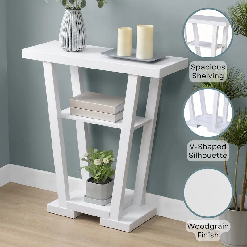 Convenience Concepts Newport V Tavolo Consolle con Ripiani