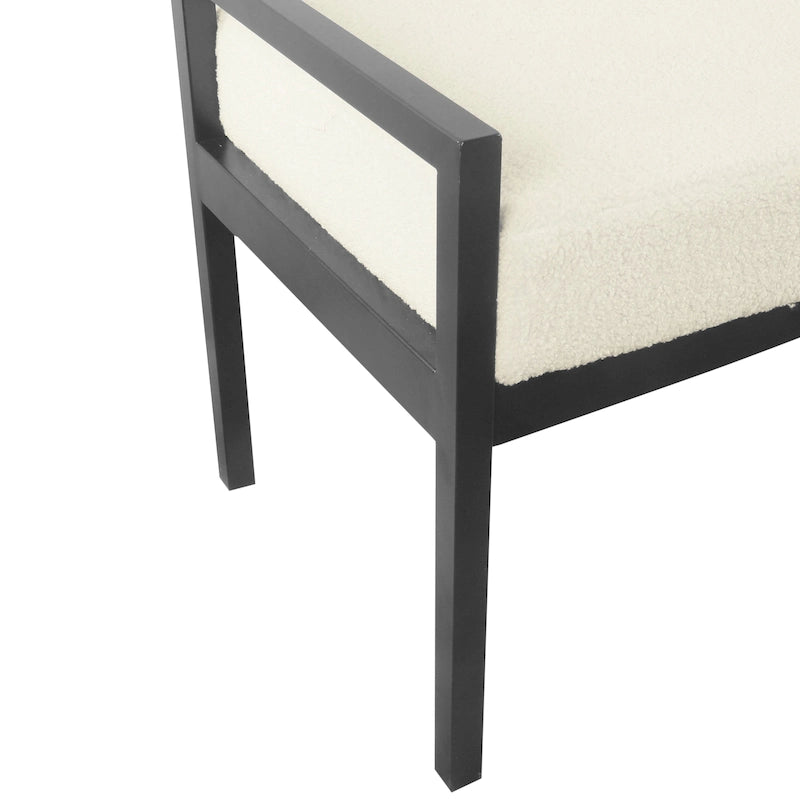 Panca moderna in metallo HomePop