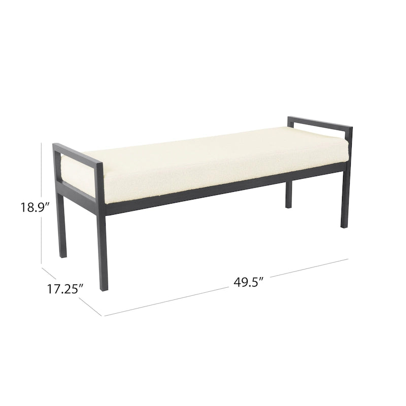 Panca moderna in metallo HomePop