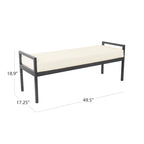 Panca moderna in metallo HomePop