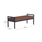 Panca moderna in metallo HomePop