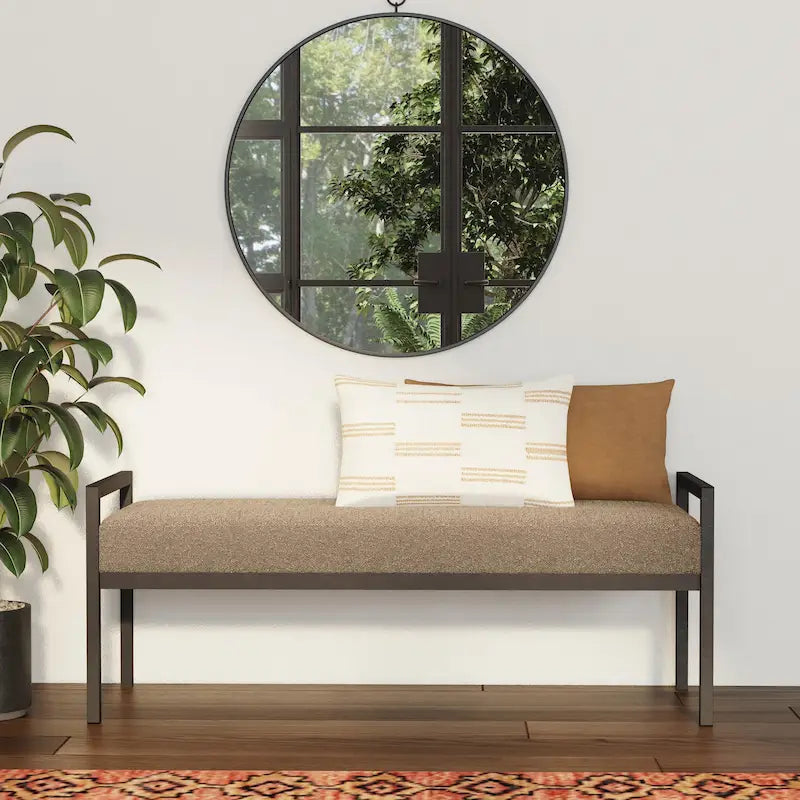 Panca moderna in metallo HomePop