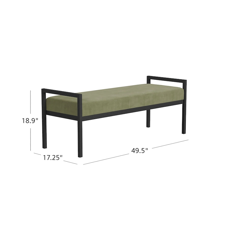 Panca moderna in metallo HomePop