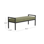 Panca moderna in metallo HomePop