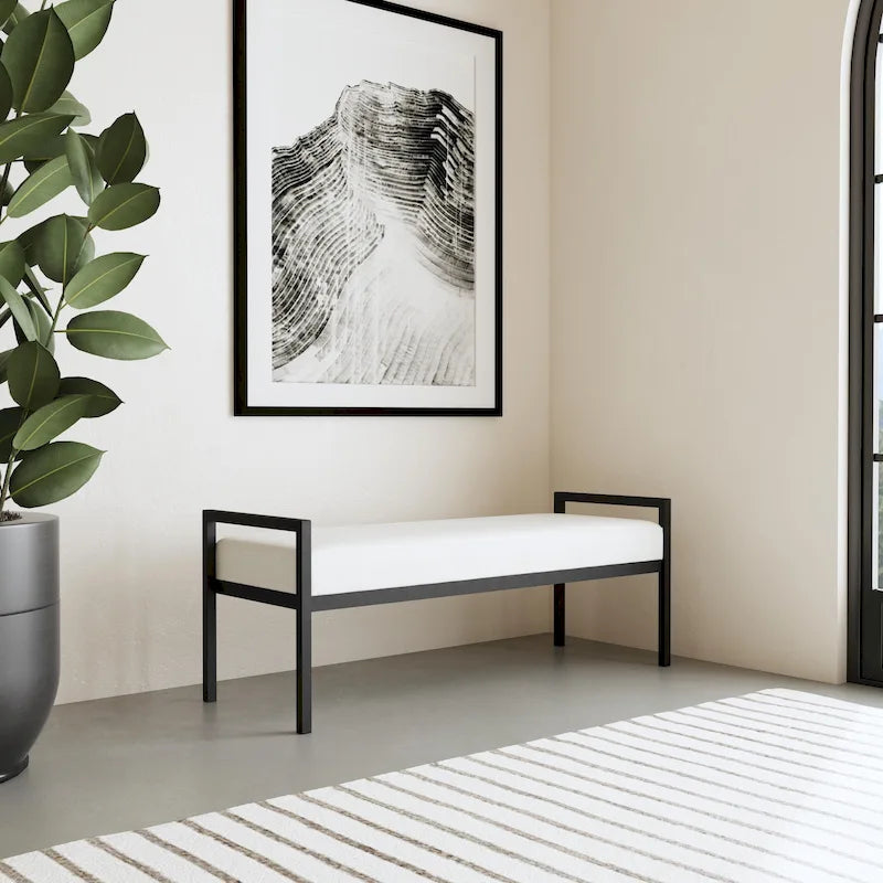 Panca moderna in metallo HomePop