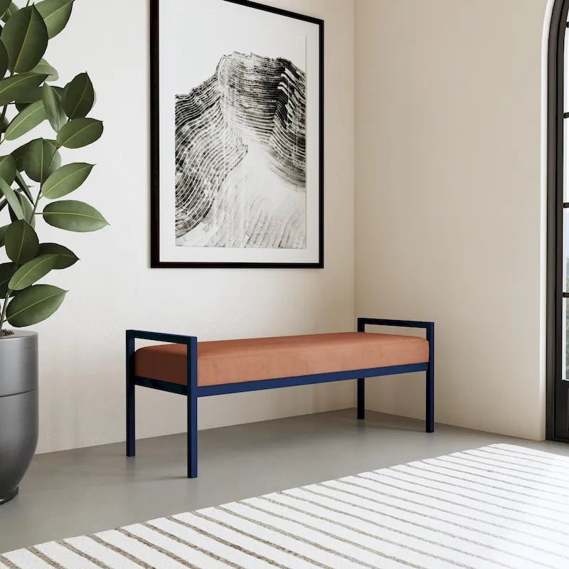 Panca moderna in metallo HomePop