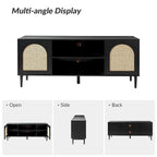 Mobile TV moderno in rattan Uirico con ante a pressione di HULALA HOME
