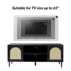 Mobile TV moderno in rattan Uirico con ante a pressione di HULALA HOME
