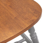 Sedie da pranzo Simple Living Carolina in legno massello con schienale a fusi (set da 2)