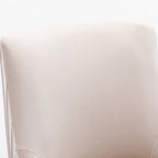 Chaise de salle à manger ou chaise de coiffeuse SEYNAR Modern Glam en velours plissé bouclé, lot de 4 avec poignée arrière