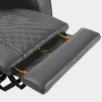 MCombo Canapé inclinable électrique avec appuie-têtes réglables, sièges de cinéma maison avec rangement dans les accoudoirs, similicuir HTS470