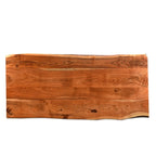 Timbergirl Tavolo da pranzo in legno massello con bordo naturale