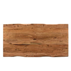 Timbergirl Tavolo da pranzo in legno massello con bordo naturale