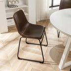 Roundhill Furniture Varna, Set da pranzo rotondo da 5 pezzi, tavolo da pranzo con base a cavalletto e 4 sedie