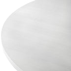 Roundhill Furniture Varna, Set da pranzo rotondo da 5 pezzi, tavolo da pranzo con base a cavalletto e 4 sedie