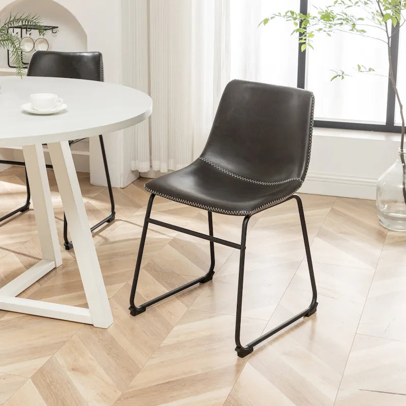 Roundhill Furniture Varna, Set da pranzo rotondo da 5 pezzi, tavolo da pranzo con base a cavalletto e 4 sedie