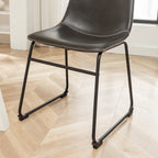 Roundhill Furniture Varna, Set da pranzo rotondo da 5 pezzi, tavolo da pranzo con base a cavalletto e 4 sedie