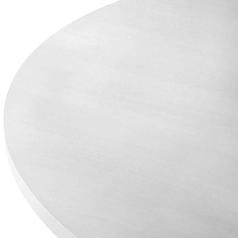 Roundhill Furniture Varna, Set da pranzo rotondo da 5 pezzi, tavolo da pranzo con base a cavalletto e 4 sedie