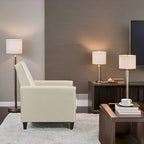 Poltrona Reclinabile Pushback per Home Theater - Poltrona Reclinabile Compatta con Braccioli e Poggiapiedi Regolabile, Ideale per Piccoli Spazi