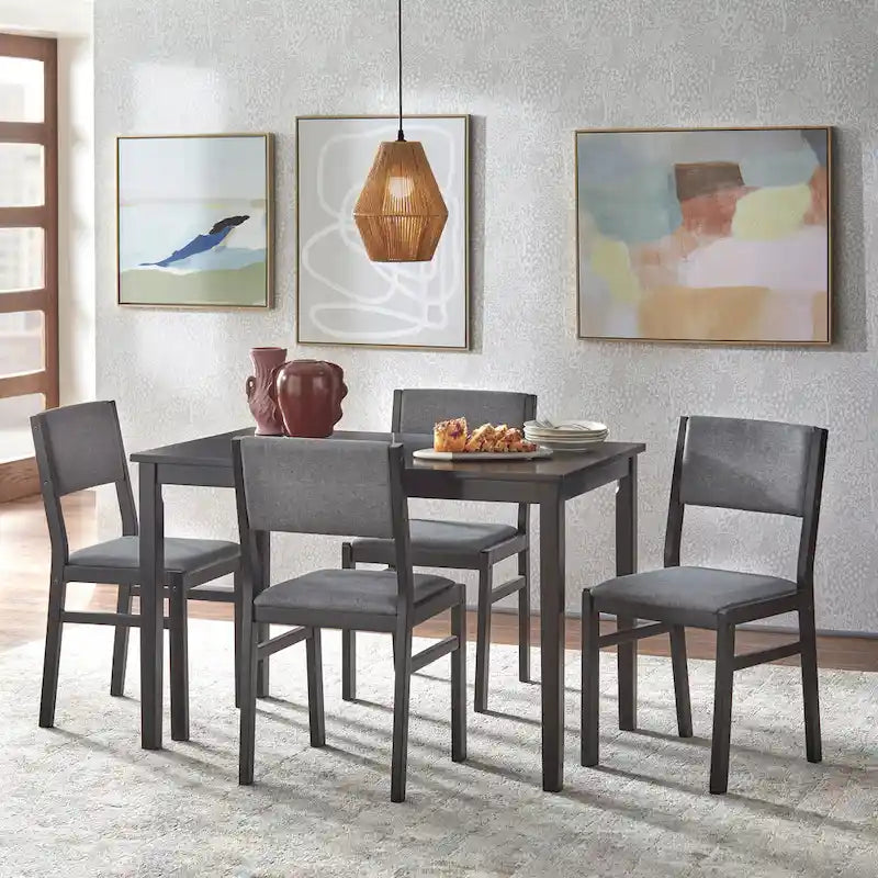 Set da pranzo Simple Living Jules 5 pezzi in legno massello