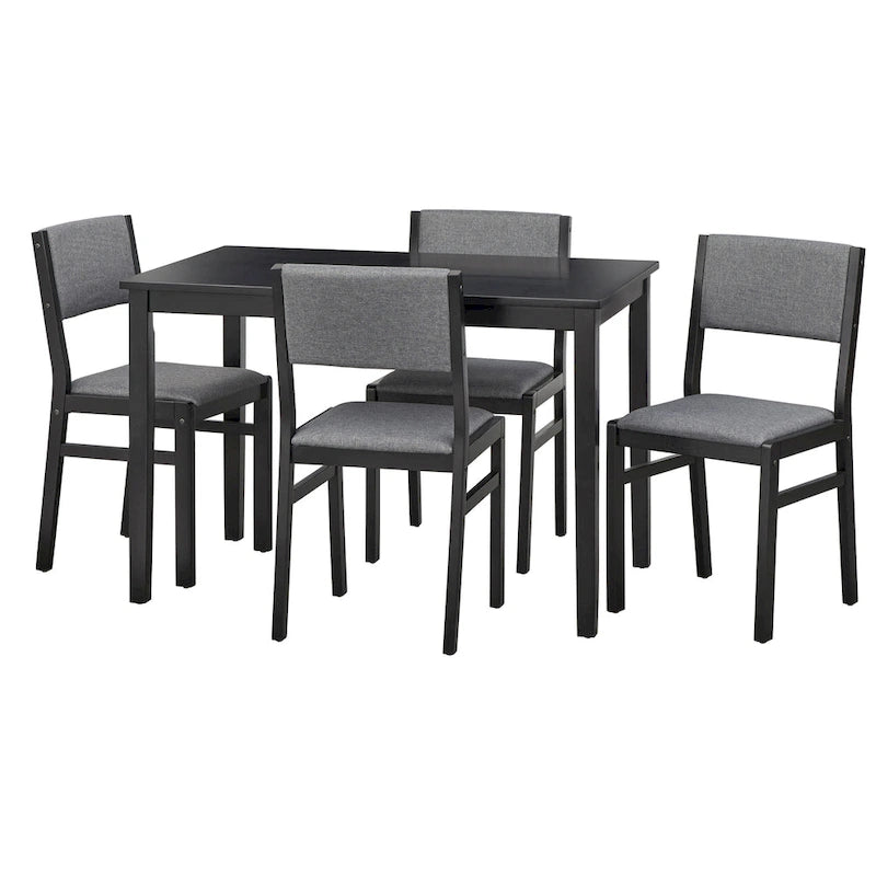 Set da pranzo Simple Living Jules 5 pezzi in legno massello