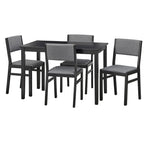 Set da pranzo Simple Living Jules 5 pezzi in legno massello