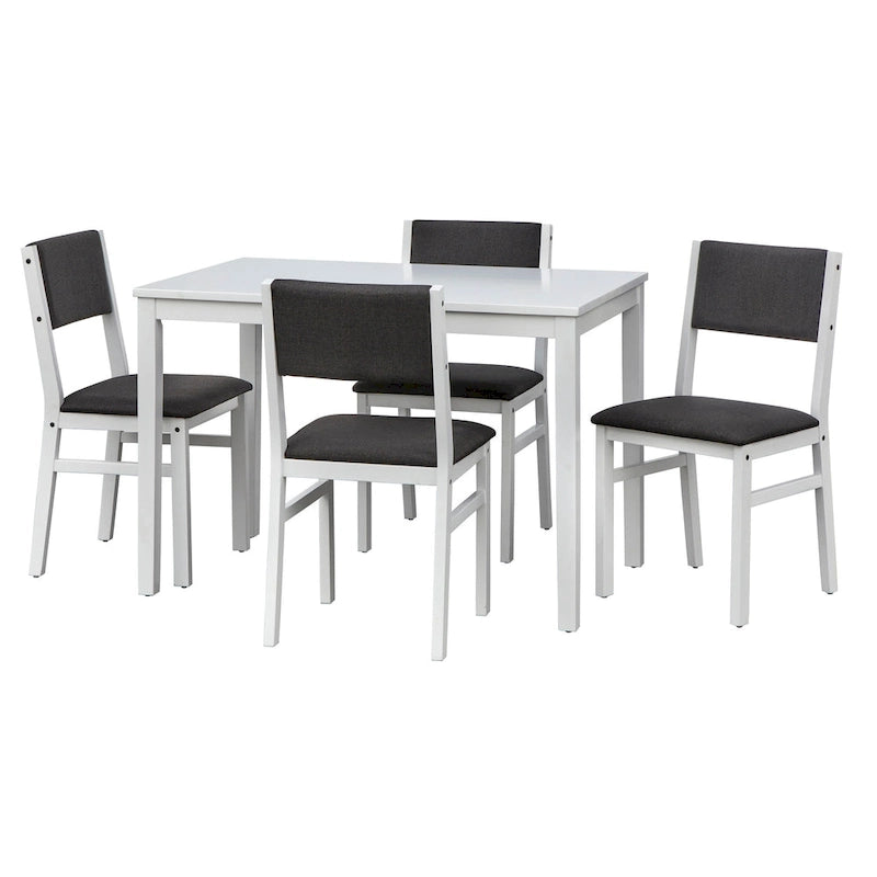 Set da pranzo Simple Living Jules 5 pezzi in legno massello