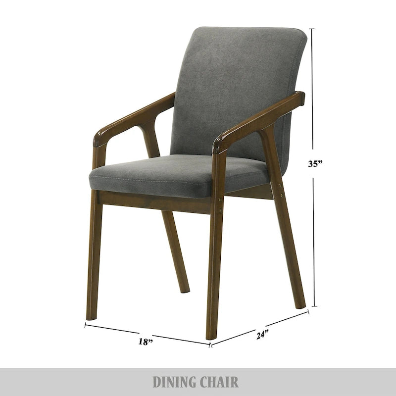 CraftPorch Sedia da pranzo imbottita rustica semplice (set da 6)
