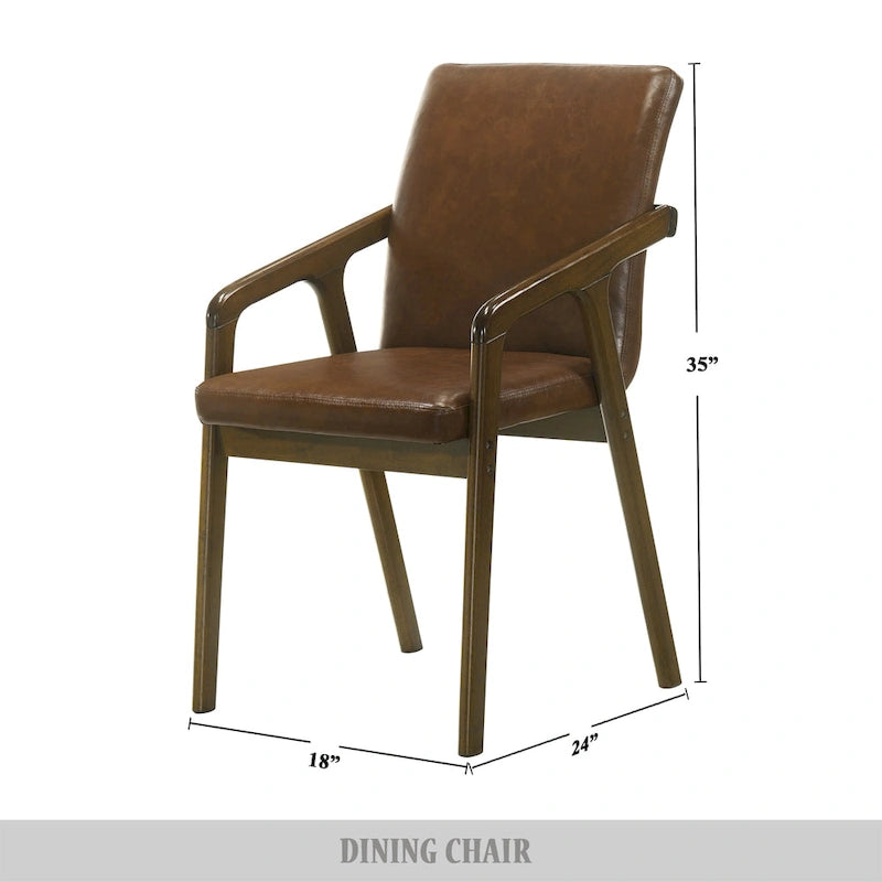 CraftPorch Sedia da pranzo imbottita rustica semplice (set da 6)