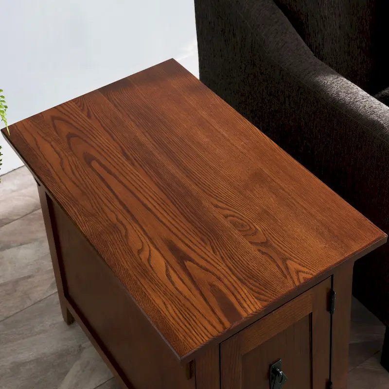 Tavolino Contenitore Leick Home Mission Tradizionale in Legno Massello