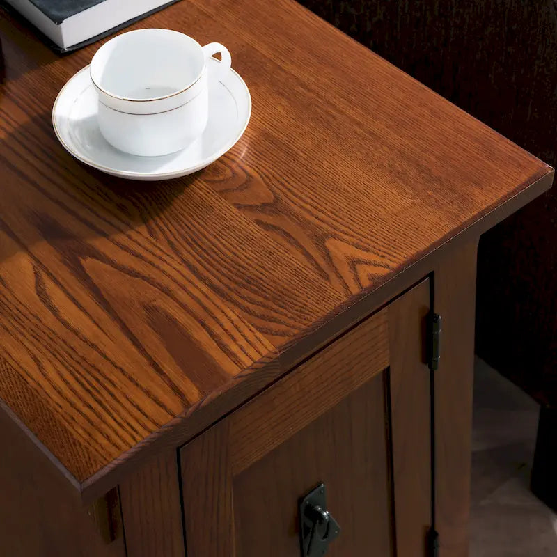 Tavolino Contenitore Leick Home Mission Tradizionale in Legno Massello