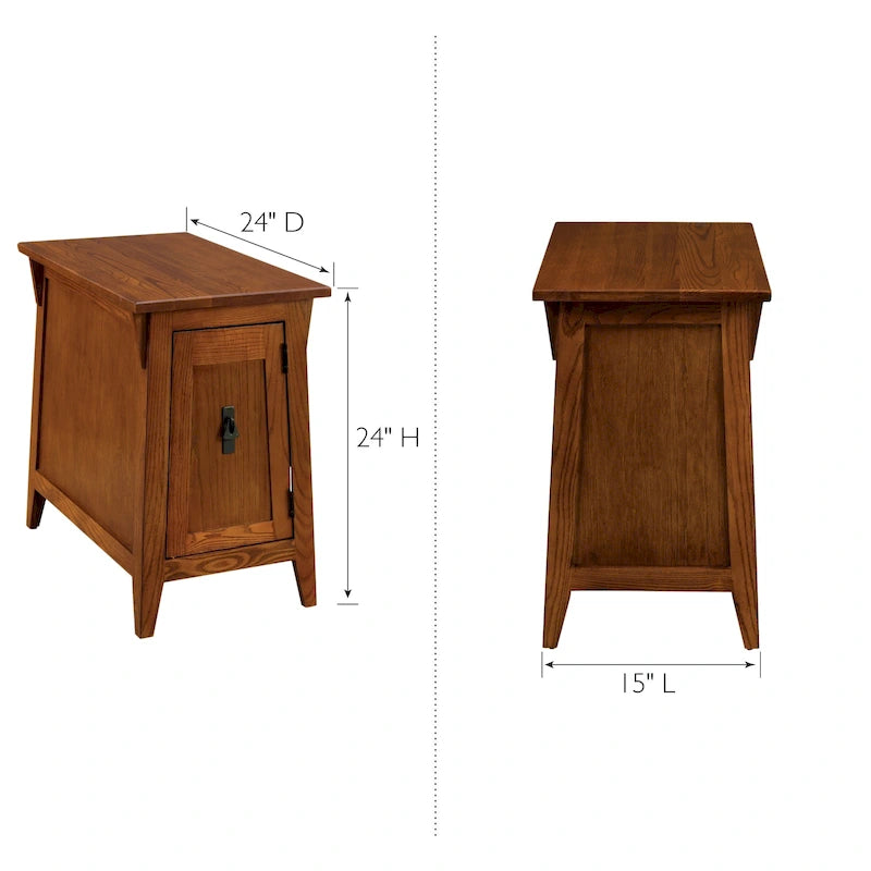 Tavolino Contenitore Leick Home Mission Tradizionale in Legno Massello