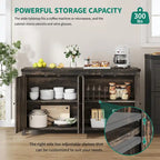 Moasis Mobile da Credenza da Cucina con Quattro Ante da 55 pollici in Stile Farmhouse