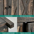Moasis Mobile da Credenza da Cucina con Quattro Ante da 55 pollici in Stile Farmhouse