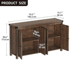 Moasis Mobile da Credenza da Cucina con Quattro Ante da 55 pollici in Stile Farmhouse
