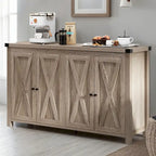 Moasis Mobile da Credenza da Cucina con Quattro Ante da 55 pollici in Stile Farmhouse