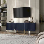 Meuble TV de rangement à 3 portes DH BASIC Modern 60 pouces par Denhour
