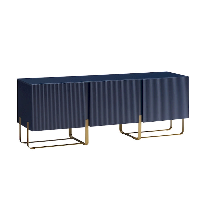 Meuble TV de rangement à 3 portes DH BASIC Modern 60 pouces par Denhour