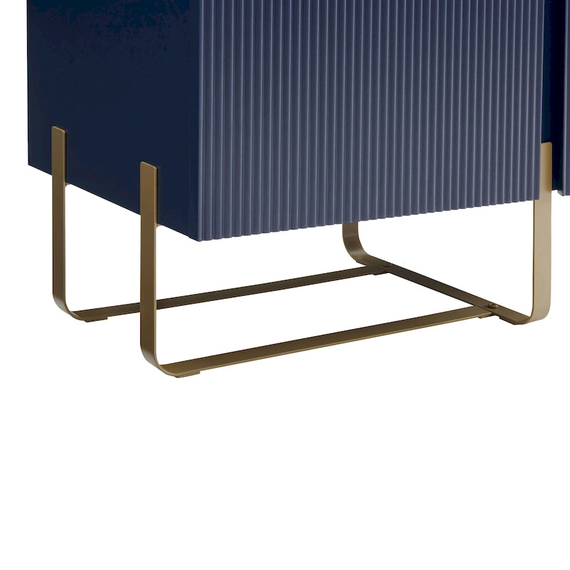 Meuble TV de rangement à 3 portes DH BASIC Modern 60 pouces par Denhour