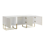 Meuble TV de rangement à 3 portes DH BASIC Modern 60 pouces par Denhour