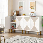 Mobile credenza a buffet da 58 pollici con ante, mobiletto indipendente