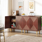 Mobile credenza a buffet da 58 pollici con ante, mobiletto indipendente