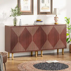Mobile credenza a buffet da 58 pollici con ante, mobiletto indipendente