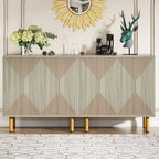 Mobile credenza a buffet da 58 pollici con ante, mobiletto indipendente