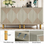 Mobile credenza a buffet da 58 pollici con ante, mobiletto indipendente