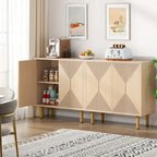 Mobile credenza a buffet da 58 pollici con ante, mobiletto indipendente