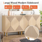 Mobile credenza a buffet da 58 pollici con ante, mobiletto indipendente