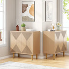 Mobile credenza a buffet da 58 pollici con ante, mobiletto indipendente