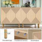 Mobile credenza a buffet da 58 pollici con ante, mobiletto indipendente